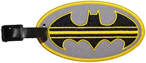 Luggage Tag Dc Comics Batman Striped Logo Novelty
