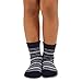 TeeHee Little Boys Cotton Fashion Fun Crew Socks 6 Pair Pack (6-8 Years, Stripe)