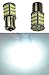 Cutequeen 2 X 1156 S25 Ba15s White 1350 Lumens Super Bright 54smd 54-smd 2835 Chipsets LED Car Lights Bulb Backup Signal Blinker Stop Brake Tail Light Bulbs 12v - White