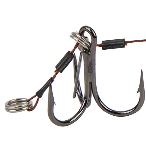 FOLOSAFENAR 2 Set Angelgerät Leicht zu tragen Doppel Angelhaken Wiederverwendbar Hohe Zuverlässigkeit, zum Angeln – Bild 6