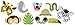 Creative Converting 324554 Assorted Photo Booth Jungle Animals Party Props (10 Piece) Multisizes Multicolor