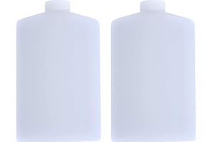 Mt. Sun Gear SportFlask Fighter Pilot Flask Great for Concerts, Fishing, Skiing, Backpacking, Hiking - 16oz US Military Issue Plastic Flask BPA Free Made in USA (Natural Pack of 2)