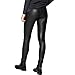 iPretty SEXY Womens Faux Leather Fleece Lined High Waisted Black Leggings Stretchy Pants M