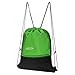 G4Free 15L Drawstring Backpack 15L&20L Cinch Bag String Backpack Gym Bag for Men Women Nylon (Grass/Black)