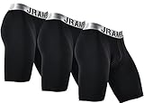 JRAMBO Men's Sport Performance Active Underwear Compression Shorts(3-Pack)