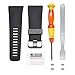 etoper Replacement Large Strap Band for Fitbit Surge Watch Fitness Tracker WatchBand Wrist Band Wristband Silicone Accessories Black