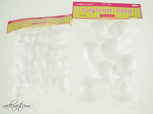 rackcrafts.com Poly Styrofoam Foam EPS Spheres Balls (Medium (8-pack))
