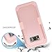 BENTOBEN Galaxy S8 Plus Case, Samsung Galaxy S8+ Case, Shockproof Anti-Scratch Heavy Duty Rugged 3 in 1 Hybrid PC Soft Silicone Protective Cute Case for Samsung Galaxy S8 Plus (6.2 Inch), Rose Gold