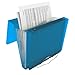Samsill Duo 2-in-1 Document and File Organizer, 1 Inch 3 Ring Binder + 7 Pocket Accordion/Expanding File, Light Blue