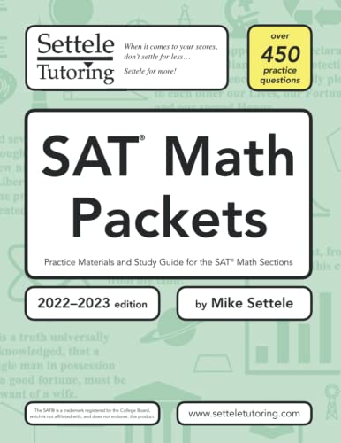 SAT Math Packets 2022 2023 Edition Practice Materials And Study 