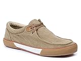 Gbx Men's 2 Eyelet Moc Toe Lace Up Casual Oxfords