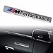 M Performance Car Logo Hood Decal Sticker Emblem for All BMW (Silver)