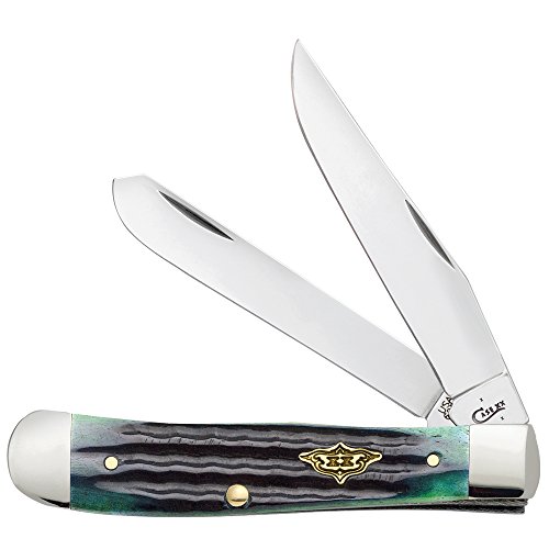 Case Hunter Green Bone Trapper Pocket Knife
