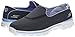 Skechers Performance Women's Go Walk 3 Strike Walking Slip-On Shoe, Charcoal/Blue, 6.5 M US