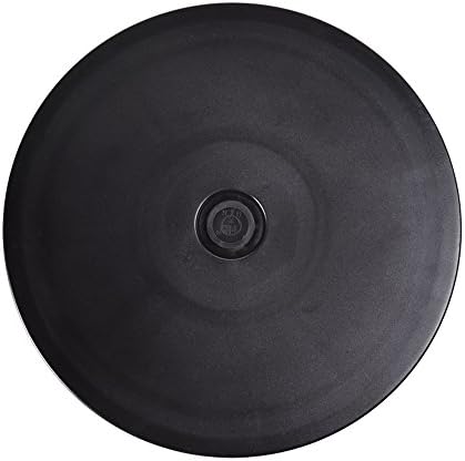 Lazy Susan, BLACK Acrylic Turntable Organizer Heavy Duty Rotating Swivel Steel Ball Bearings Stand for Monitor/TV/Turntable/Lazy Susan,With Steel Ball Bearings for Indoor/Outdoor (12INCH, BLACK)