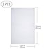 Pllieay 2 Pieces 18 Count White Classic Reserve Aida Cloth Cross Stitch Cloth, 12 by 18 Inch