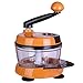 Migecon Manual Chopper Vegetable Hand-powered Crank Blender with 3 Blades Powerful Food Processor Apply to Onion Garlic Nuts Herbs for Salsa Salad Pesto Coleslaw Puree 6 Cups Capacity, Yellow