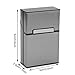 MAGIKON Lightweight Aluminium Alloy Cigarette Case for Man, Cigarette Cigar Protective Cover Box (20 Cigarettes, Grey)