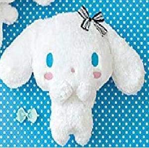 Amazon シナモロール Wレースリボンbigぬいぐるみ 黒リボン 単品 ぬいぐるみ おもちゃ