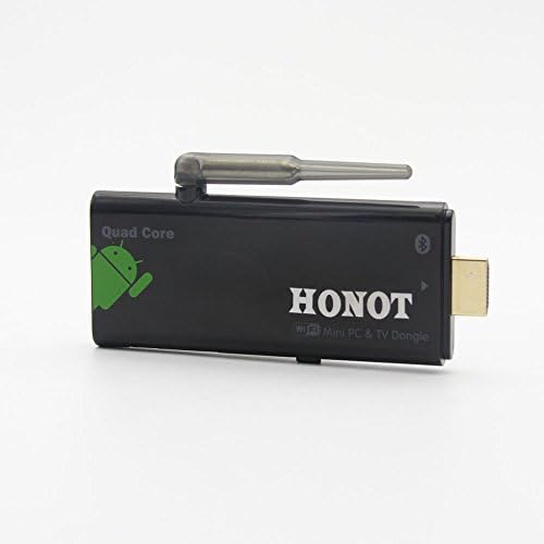 HONOT CX919 Quad Core Google Android 4.4 OS Rockchip RK3188T Cortex A9 Smart Mini TV BOX Dongle HDMI HDD Player 2G/8GB Bluetooth 1080P with External WiFi Antenna DLAN