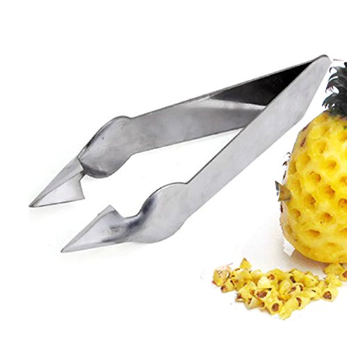 2Pcs Stainless Steel Pineapple Eye Peeler Knife Pineapple Eye Remover Clip