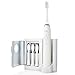 Sterline Sonic Electric Rechargeable Toothbrush with UV Sanitizer and 12 Replacement Heads, 4 Brushing Modes, Elite Toothbrush with Smart Clean Technology, White