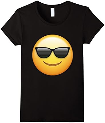 Womens Sunglasses Emoji T Shirt XL Black