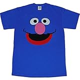 Sesame Street Grover Face T-Shirt-X-Large