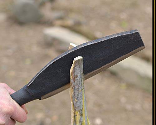 Solid Aim Tools Brush Axe - Extra Thick Steel Blade - King of The Machete, Heavy Duty Billhook Machete Hatchet With a Well Balanced Integrated Forging, Clears Brush Cane & Bamboo Quickly - Thumbnail 3