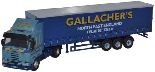 Oxford Diecast 1:76 Scania 113 40ft Curtainside Gallacher Bros Collectable model 76S143003