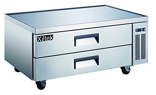 Click Here to See More Images New Xiltek 52″ 2 Drawer Stainless Steel Refrigerated Chef Base