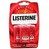Listerine PocketPaks Oral Care Strips, Cool Heat 72 ea (Pack of 2)