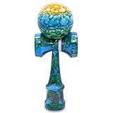 Kaleb USA Full Earth Marble Kendama And Extra String