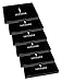 6 PCS Set - Sephora Collection Black Dual Compact Mirror - Travel Size Makeup Mirrors Bulk Gifts - Party Wedding Favors for Women (Bundle Pack of 6)