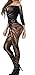 WOOPOWER Lingerie for Women Crotchless Fishnet Bodystocking, Stretch Mesh Bodysuit