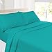 Nestl King Sheet Set - Luxury 1800 Ultra-Soft Microfiber King Bed Sheets - Double Brushed - Deep Pockets - Easy Fit - 4 Piece Set - Bedding Sheets & Pillowcases (King, Teal)