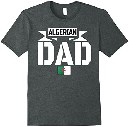 Mens Storecastle: Algerian Dad Father's Day Algeria Flag T-Shirt Small Dark Heather
