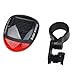 Bicycle Red 2 LED Super Bright Solar Power Energy Bike Rear Lamp Tail Light