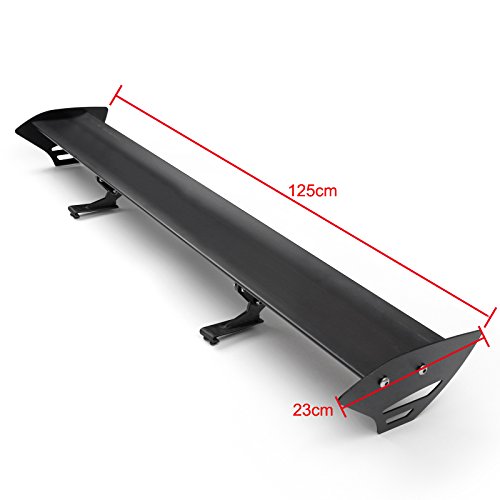 Artudatech Universal 49 inch GT Wing Spoilerä¸¨Adjustable Angle Single Deck Cars Rear Spoilerä¸¨Lightweight Aluminum