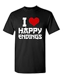 I Love Happy Endings Funny Massage Therapist Humor DT Adult T-Shirt Tee