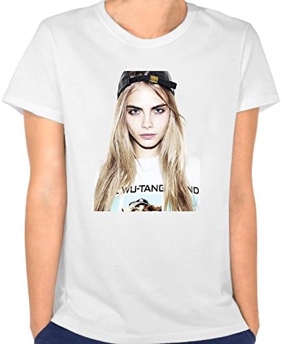 Women Cara Delevingne Selfie Fashion White M T-shirts