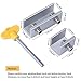 Onvian Window Locks, 6 Pack Aluminum Sliding Window Locks Security, Adjustable Sliding Door Frame Security Lock with Keys