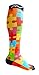 A-Swift Compression Socks (1 pair) for Women & Men Graduated Athletic Fit for Running, Nurses, Flight Travel, Skiing & Maternity Pregnancy - Boost Stamina & Recovery (Jigsaw, L/XL)