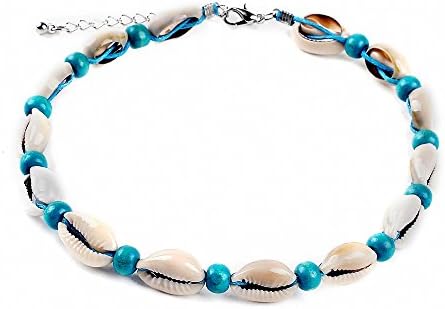 gnrjgs Summer Beach Shell Conch Jewelry Handmade Sea Shell Necklace Choker Anklet Bracelet Bohemian Beach Chain