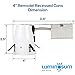 LUMINOSUM 4 Inch Remodel Recessed Can, Air Tight IC Housing, with TP24 Connector and E26 Socket, UL-Listed, 8-Pack