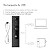 Doosl Wireless Presenter, 2.4GHz Rechargeable Powerpoint Remote Control PPT Clicker Presentation Pointer Pen - Black