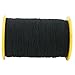Ogrmar White Elastic Thread 547 Yard 0.5mm Thickness (1 Roll) (Black)