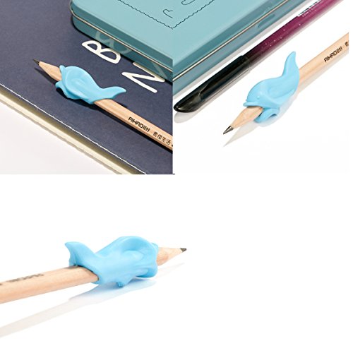 QICI 12 Pieces Children Grips Pen Posture Correction Tool,Holder Pen Writing Aid Grip Posture Correction Tool for Pencils