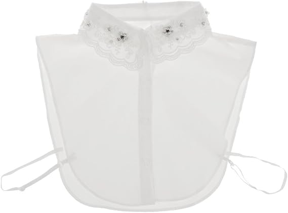 Amazon Co Jp Dovewill 女性 レース コットン シャツの襟 偽襟 付け襟 重ね着 丸襟 13種類選べる 2 ファッション