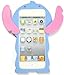 Bukit Cell ® Bundle: Blue 3D Cute StitchSilicone Fun Lovely Case for iPod Touch 6th/ 5th + BUKIT CELL Cloth + Stitch Figure Stylus Touch Pen + Screen Protector + Bukit Cell ® Metallic Stylus Pen